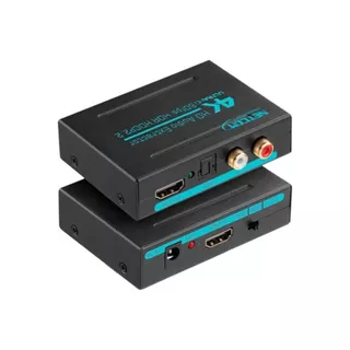 Extractor De Audio Hdmi A Rca, Optical Y Hdmi 4k 60hz Netcom