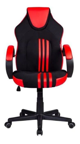 Cadeira Gamer Preta E Vermelha Pelegrin Pel-3005 Cor Preto e Vermelho