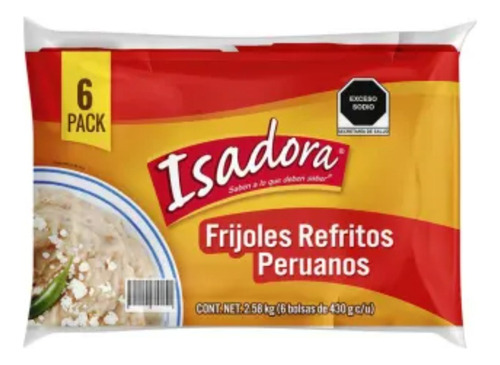Frijoles Isadora Peruanos Refritos 6 Pzas De 430 G C/u