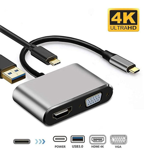 Convertidor Usb Tipo-c A Estación De Acoplamiento Hdmi