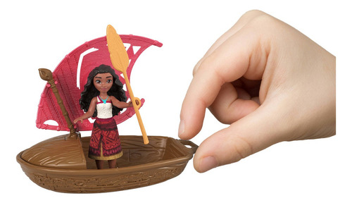 Moana 2 Muñeca Canoa Con Mini Muñeca Sorpresa Y Accesorios