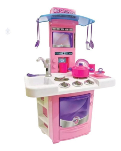 Cozinha Infantil Big Star Com Torneirinha Água