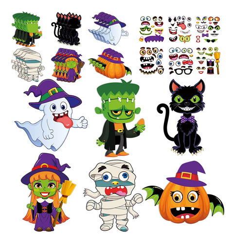 24 Piezas Kits De Manualidades De Halloween Calabaza Br...