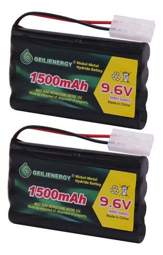 Qblpower Paquete De 2 Baterias Recargables De 9.6 V 1500 Mah