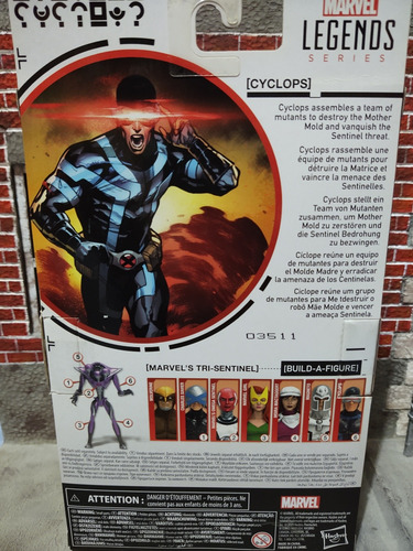 Marvel Legends Cyclops Tri-sentinel Sin Baf X Men (Usado)