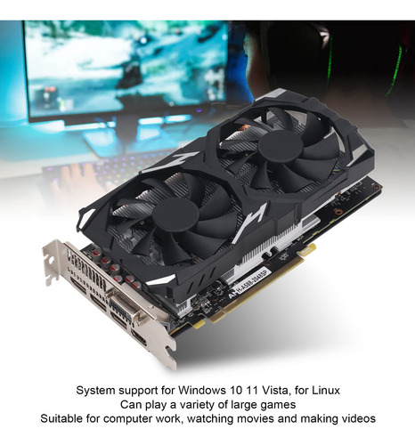 Tarjeta Gráfica 8 Gb Gddr5 Para Juegos Rx580