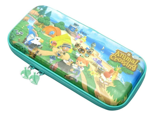 Bolso Animal Crossing Hori Nintendo Switch Color Turquesa