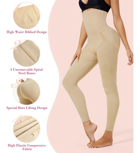 Leggings De Compressão Para Mulheres, Calças Cor Da Pele S