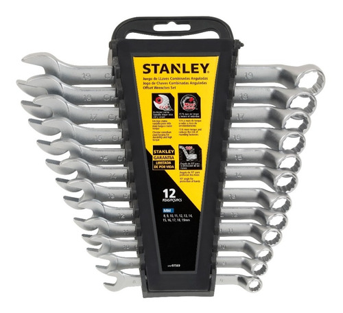 Juego 12 Llaves Combinadas Acodadas Stanley Stmt97569