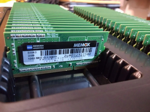 Memorias Ddr3 2gb 1333mhz So-dimm Pc3-10600 Notebook Netbook