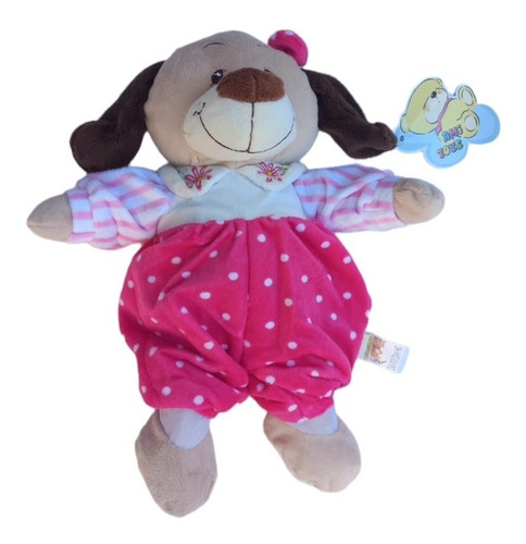 Imagen 1 de 3 de Perrito Ami Toys B5851 Con Sonajero Celeste/ Rosa