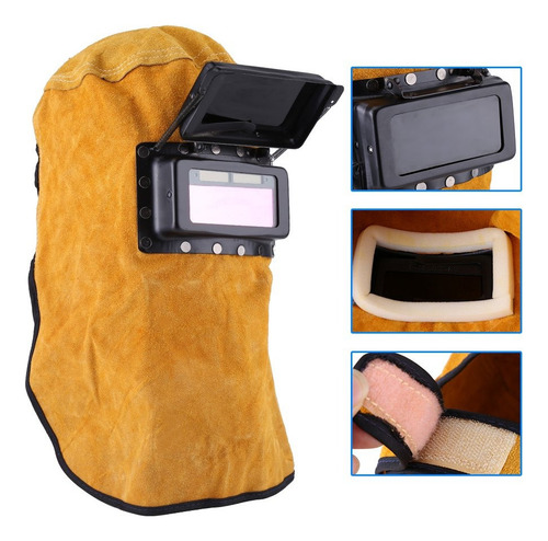 Careta Electrónica Soldar Industrial Con Hojas Protectoras