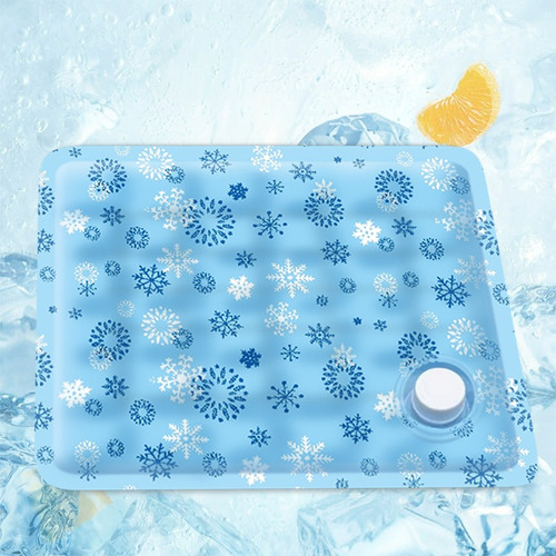Tapete Perro Refrescante G 90x60 Mascota Calor Playa Fresco Azul