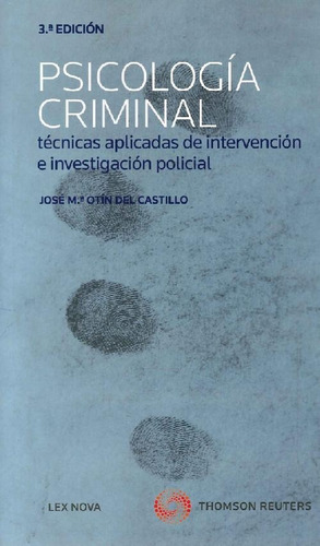 Libro Psicología Criminal De José María Otín Del Castillo