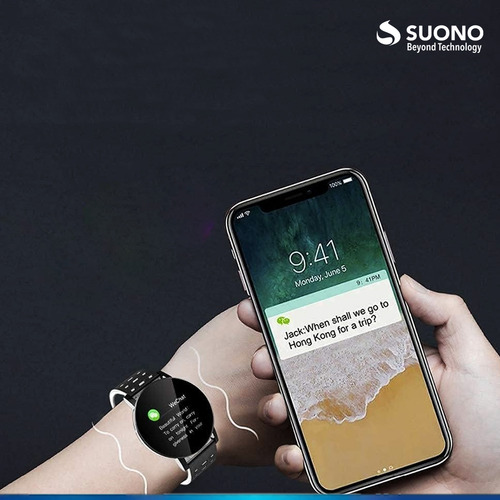 Reloj Inteligente Smartwatch Plus Pulsera Bluetooth Color de la malla Azul