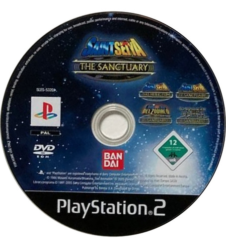 Saint Seya The Sanctuary - Cavaleiros Dos Zodiacos P/ Ps2