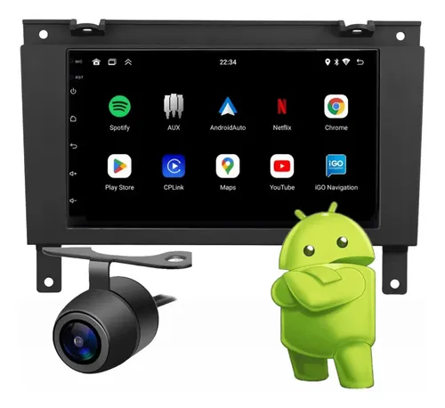 Multimídia Android Auto Carplay Gps Gol Saveiro Parati G3 ...