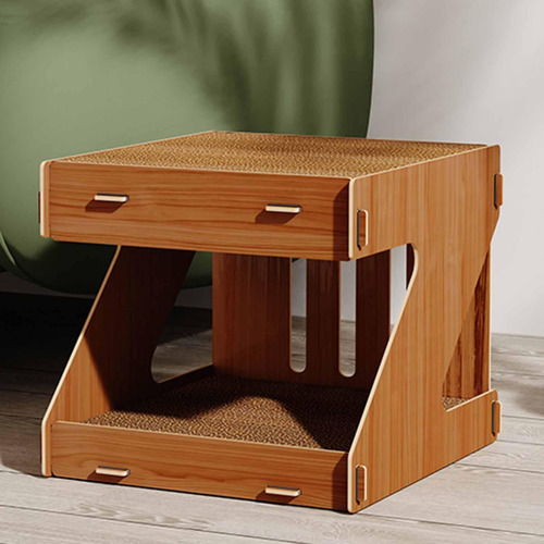 2 En 1 Cama De Salón De Casas De Rasguño De Gatos, Muebles