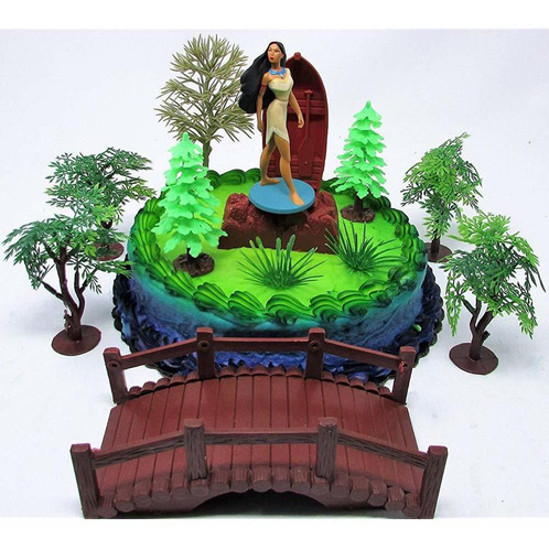 Juego De Adornos De Pastel De Cumpleaños Princess Pocahontas