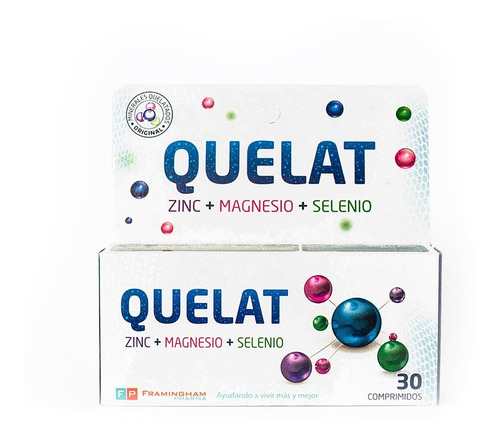 Quelat Zinc Magnesio Selenio Minerales Aminoquelados X30comp