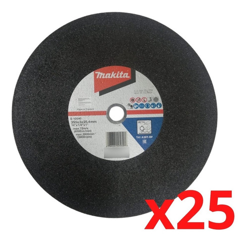 Disco Sierra Sensitiva 355mm Makita 2,5mm X 25 Und B4944