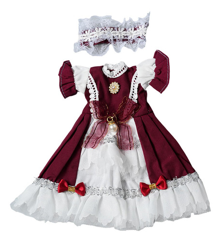 5 Vestido De Princesa Para Muñeca, Haz Tus Propias Rojo