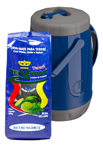 Garrafa Térmica Unitermi Jarra 2.5 L + Erva Mate Tererê 500g