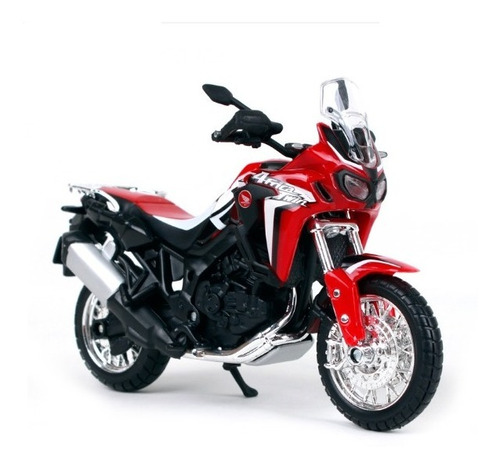 Moto Honda Africa Twin Escala 1:18 Roja Maisto Original