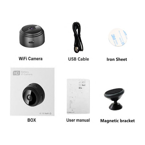 Mini Cámara Espía Oculta Wifi Hd 1080p Nanny De 3 Piezas