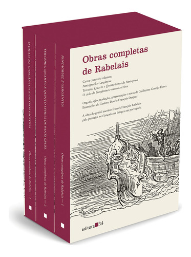 Coleção Rabelais: Obras Completas De Rabelais, De François Rabelais., Vol. 3. Editorial Editora 34, Capa Mole Em Português, 2023