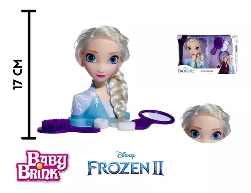 Kit Bonecas Frozen Elsa E Anna Grande 80 Cm Vinil Divertida Infantil  Meninas Lançamento Baby Brink