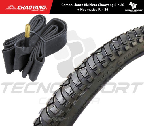 Combo Llanta Bicicleta Chaoyang Rin 26 + Neumatico Rin 26