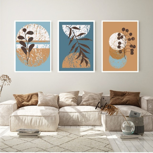 Cuadros (x3) Para El Escritorio - Boho
