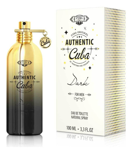 Perfume Hombre Cuba Authentic Dark Edt 100ml