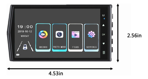 Aplicable A Dash Cam De 40 Pulgadas Con Pantalla Táctil