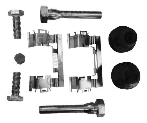 Kit Herrajes De Balatas Isuzu Ascender 2003-2004 Del Ctk