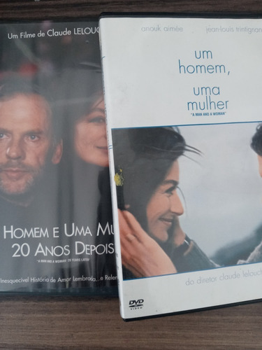 Dvd Um Homem E Uma Mulher + 20 Anos Depois C/ Anouk Aimée (Usado)