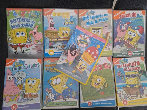 9 Dvd Bob Esponja Filme + Episodios Patric Lula Molusco 