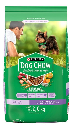 Alimento Para Cachorros Dog Chow Razas Pequeñas 2 Kg