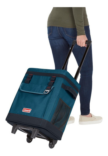 Imagen 3 de 9 de Conservadora Bolso Térmico Con Ruedas Coleman 42 Cans