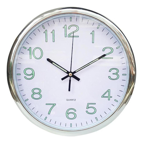 12 Wall Clock With Battery Powered Night Light