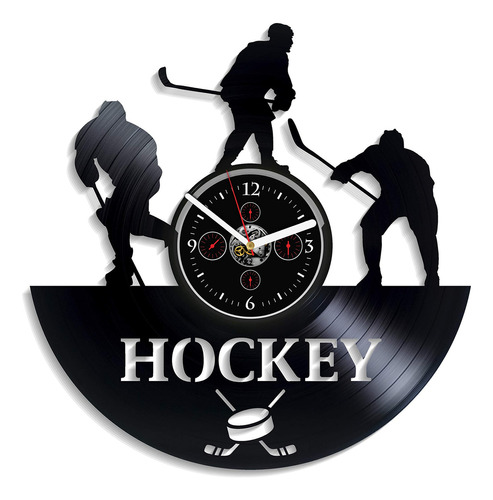 Kovides - Reloj De Pared De Hockey, Reloj De Pared Deport