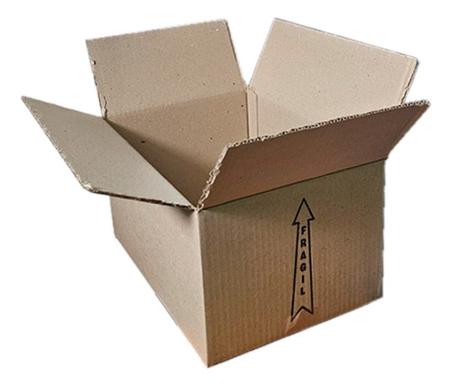 Caja De Cartón Para Envios Ecommerce 25x25x10 X 10 Unidades.