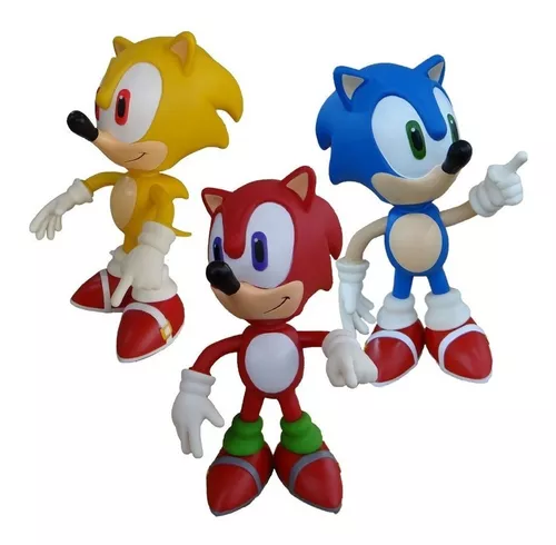 Boneco Blocos De Montar Sonic Tails Knuckles Silver Shadow em Promoção na  Americanas