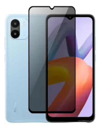 Vidrio Templado Antiespia Matte Redmi A2 A1  Privacy Dureza 