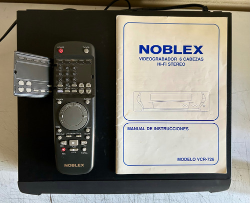 Videocasetera Videograbadora Noblex Hi Fi Stereo-muy Buena ! Negro (Usado)