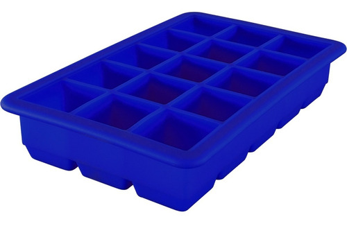 Molde De Silicona Para 15 Cubos De Hielo 3.3 Cm - Cukin Color Azul eléctrico