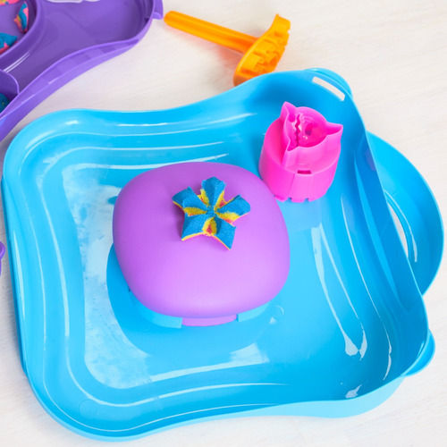 Kinetic Sand, Squish Motion, Con Arena Y Herramientas Multicolor