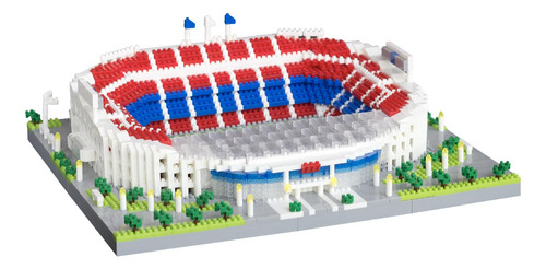 Juego De Bloques De Construcción Del Estadio De Fútbol Camp