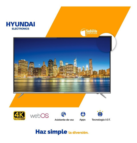 Imagen 3 de 10 de Televisor Hyundai 55 Pulgadas Smart 4k - Web Os